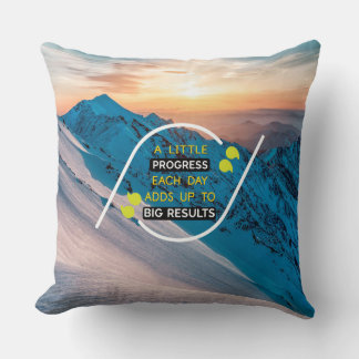 Coussin L'attitude est une petite chose qui fait une grand