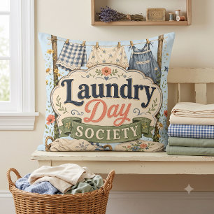 Coussin Laundry Day Society Cottagecore Florales