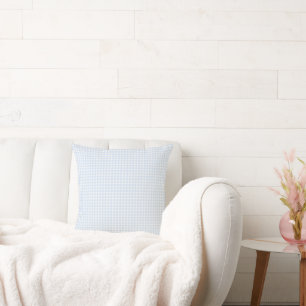 Coussin Lauren En vichy Bleu