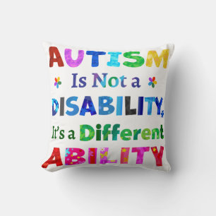 Coussin L'AUTISME n'est pas un handicap