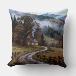 Coussin L'automne écrit de la poésie