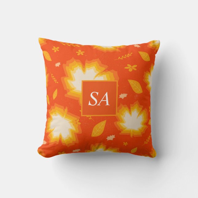 Coussin L'automne part Thanksgiving (Recto)