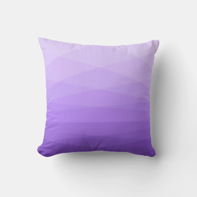 Coussin Lavande Abstraite Polygonale Design Jeu d'oreiller (Recto)