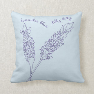 Coussin Lavande Dilly bleu Dilly