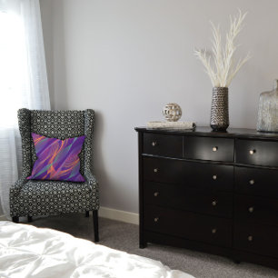 Coussin Lavande élégante ondulée