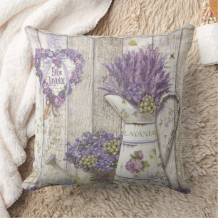 Coussin Lavande Florale Purple Vintage