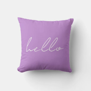 Coussin Lavande Hello Jeu d'oreiller