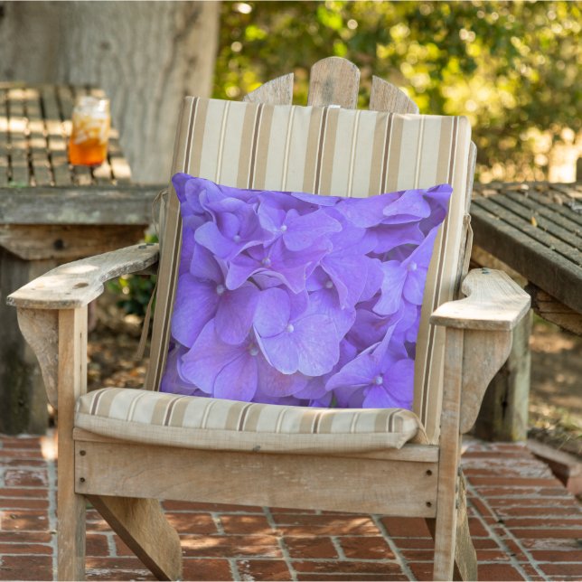 Coussin Lavande lilas violet Hydrangeas violet Fleurs (Chaise)