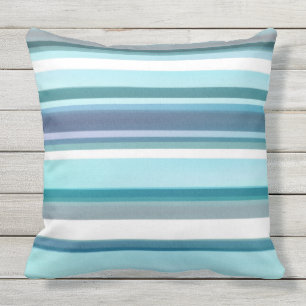 Coussin Lavande Turquoise Blanc Aquarelles