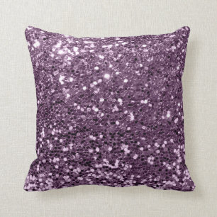 Coussin Lavande violette Amethy de paillette fascinante de