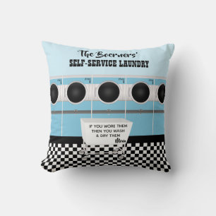 Coussin Lave-Linge En Libre-Service Rétro Ils Font Le Tra