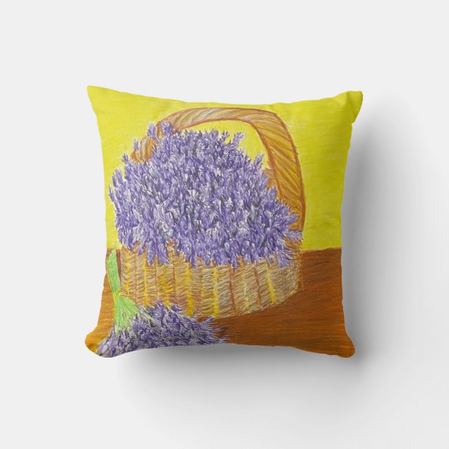 Coussin Lavendar dans un pôle de lance (Recto)
