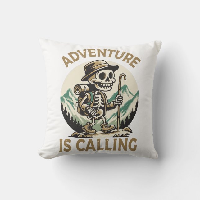 Coussin L'aventure vous appelle (Recto)