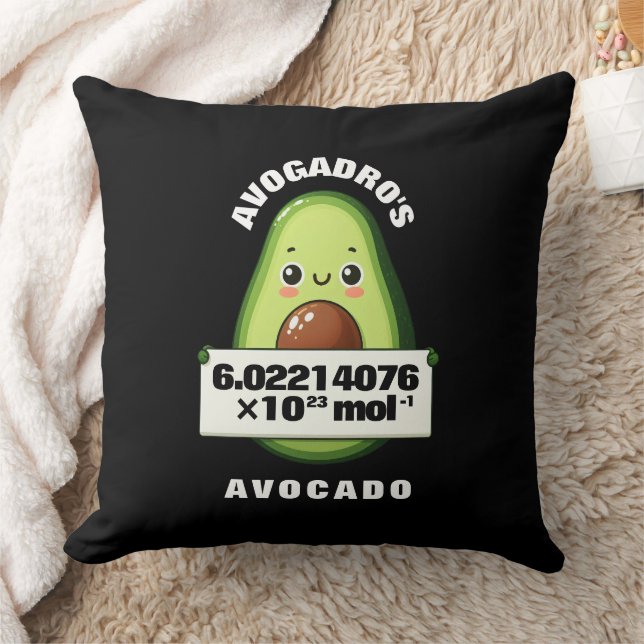 Coussin L'Avocado de Funny Cute Avogadro (Couverture)