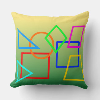 Coussin L'Avocado et les couleurs arc-en-ciel