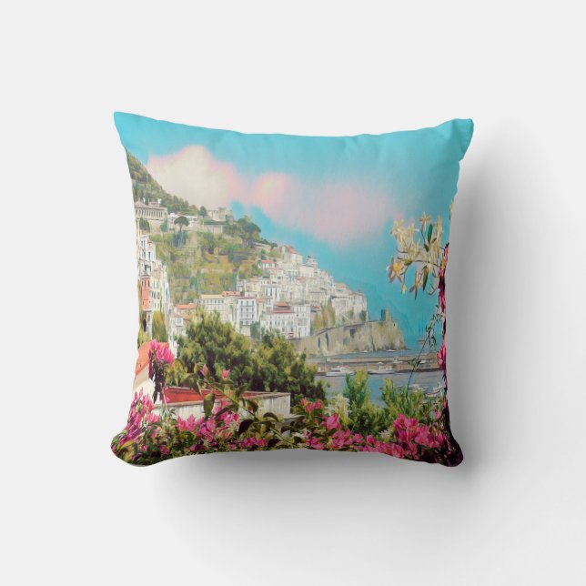 Coussin ldp AMALFI - panorama - Côte d'Amalfi (Recto)