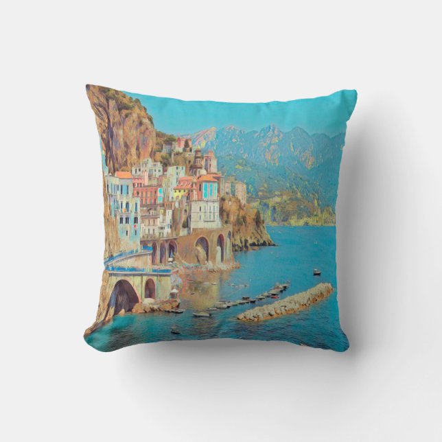 Coussin ldp ATRANI - Côte d'Amalfi - (Recto)