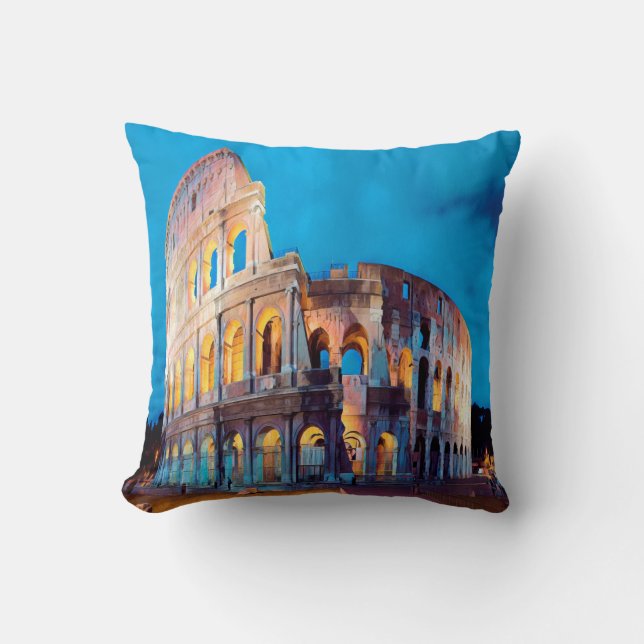 Coussin ldp COLOSSEUM Rome - par nuit (Recto)