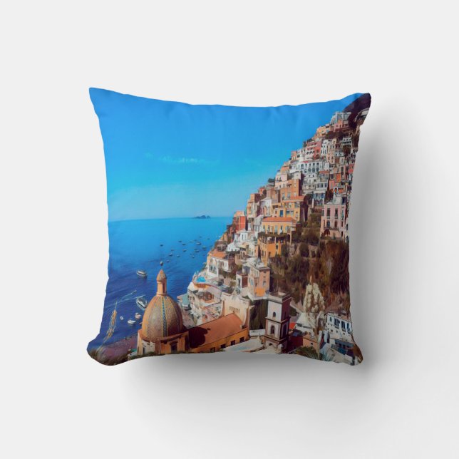 Coussin ldp POSITANO - Côte d'Amalfi - Panorama (Recto)
