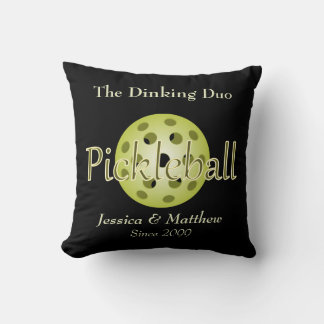 Coussin Le ballon de pickleball du duo de dinking
