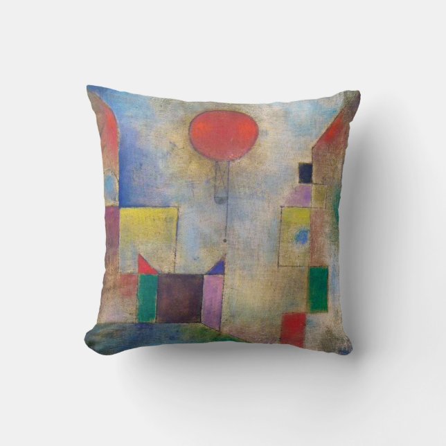 Coussin Le Ballon Rouge, Klee (Recto)