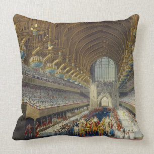 Coussin Le banquet royal, premier cours, d'un album cel