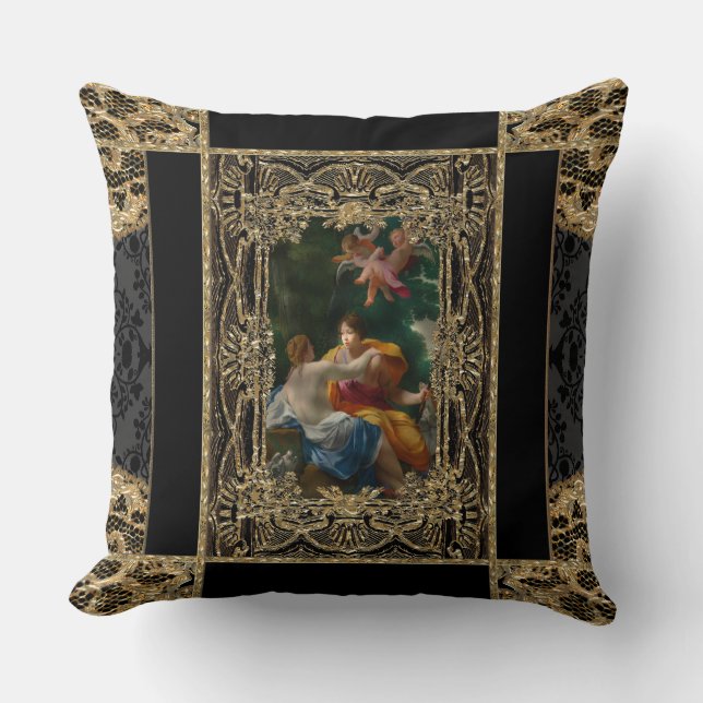 Coussin Le baroque élevé d'autorisation (Recto)
