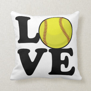 Coussin Le base-ball d'amour