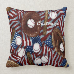 Coussin Le Baseball Personnalisé Aux États-Unis Lance L'Or