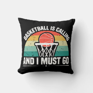 Coussin Le basket-ball est en appel et je dois y aller