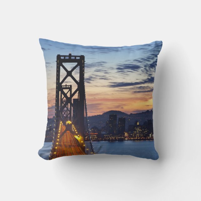 Coussin Le Bay Bridge depuis Treasure Island (Recto)
