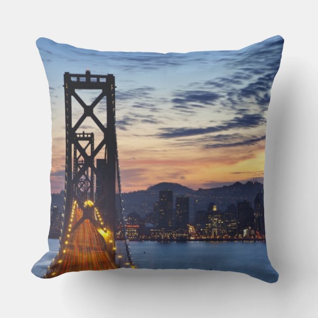Coussin Le Bay Bridge depuis Treasure Island (Recto)