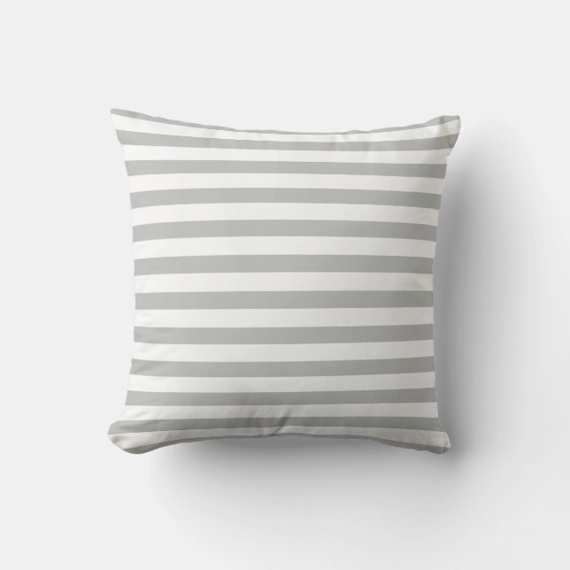 Coussin Le blanc assez gris barre le carreau (Recto)