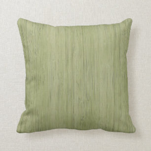 Coussin Le bois de bambou vert mousse