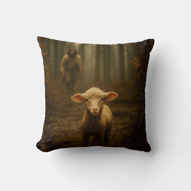 Coussin Le Bon Berger et la brebis perdue (Recto)