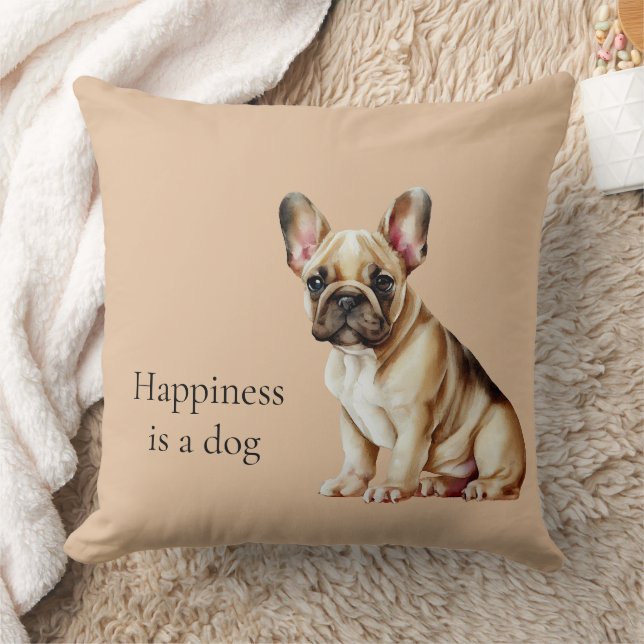 Coussin Le bonheur est un chien (Couverture)