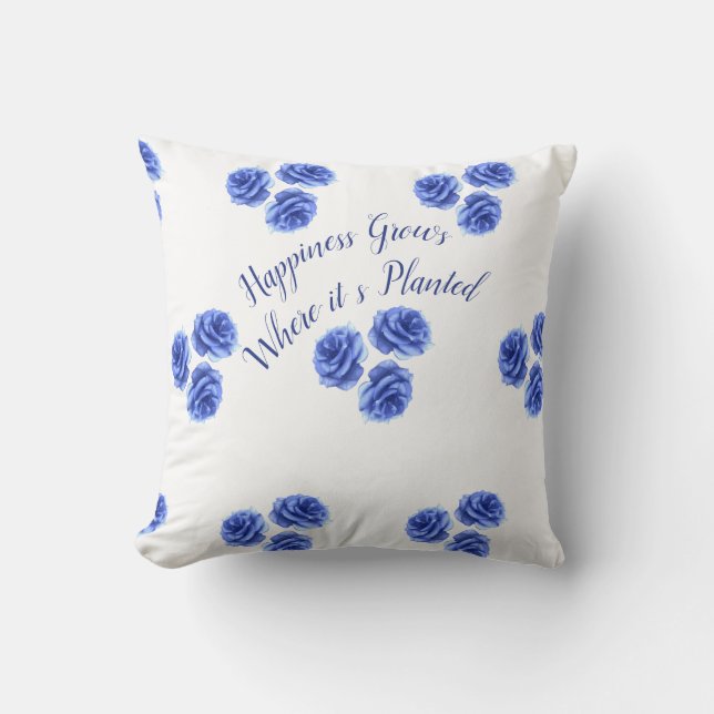 Coussin Le bonheur grandit (Recto)