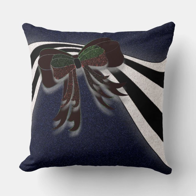 Coussin Le Bow de Noël - (Recto)