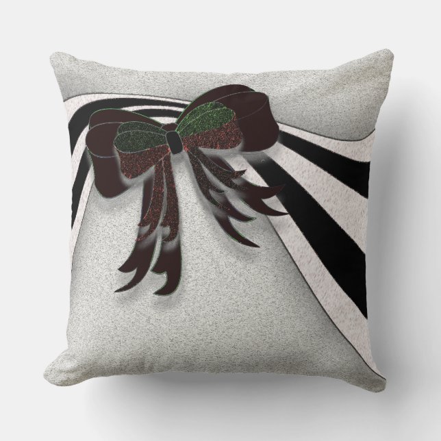 Coussin Le Bow de Noël - (Recto)