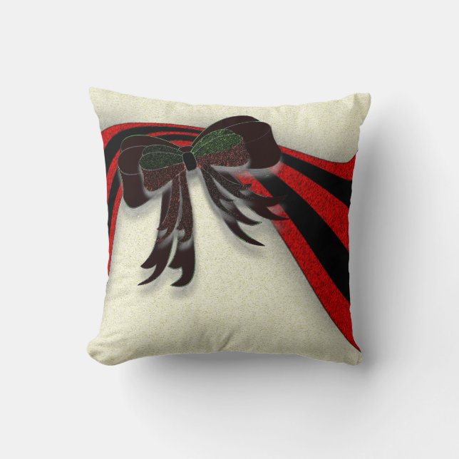 Coussin Le Bow de Noël - (Recto)