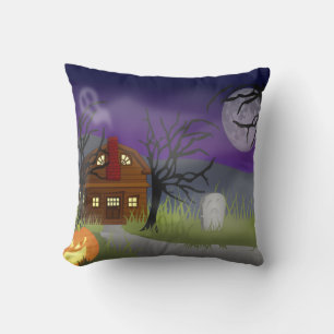 Coussin Le brouillard d'Halloween -