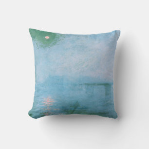 Coussin Le brouillard sur la Tamise (par Claude Monet)