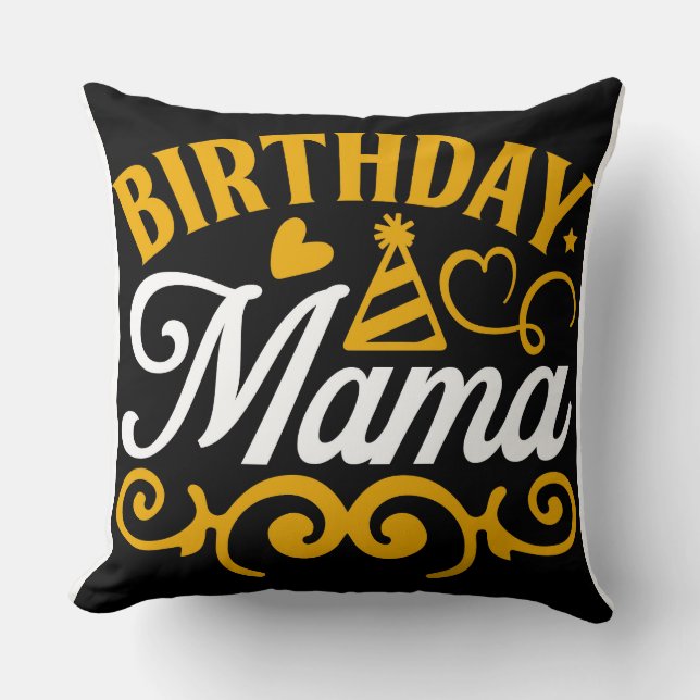 Coussin Le cadeau d'anniversaire parfait pour maman (Recto)