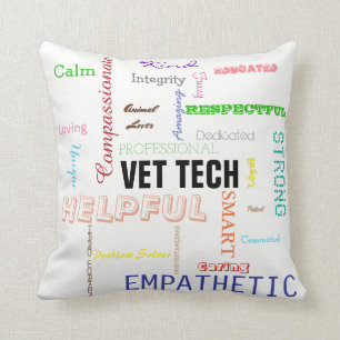 Coussin Le cadeau de technologie de vétérinaire attribue