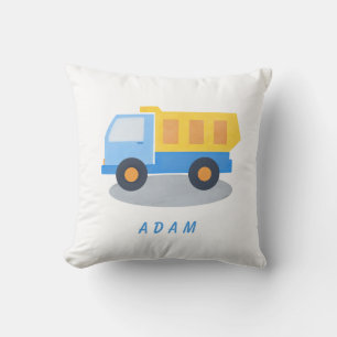 Coussin Le Camion Bleu du Garçon Personnalisez