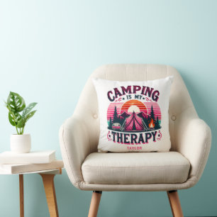 Coussin Le Camping Est Ma Thérapie