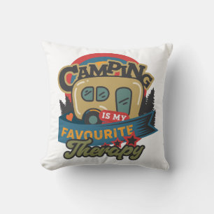 Coussin Le Camping Est Ma Thérapie Préférée