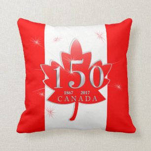Coussin Le Canada feuille d'érable de célébration de 15