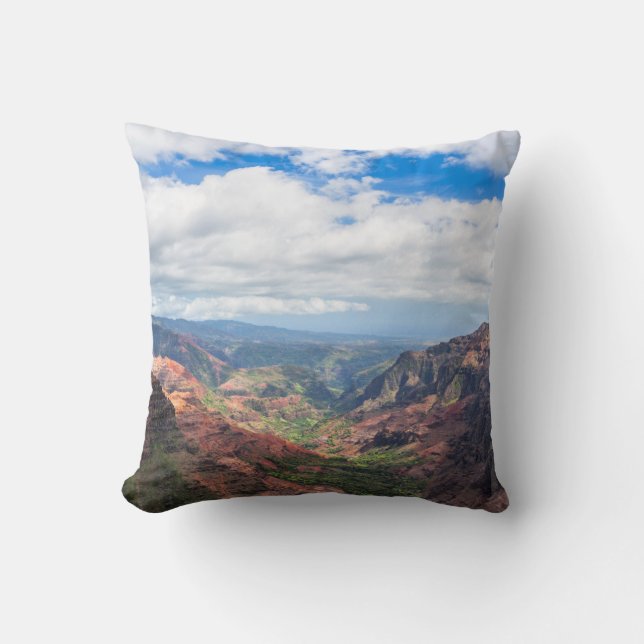 Coussin Le canyon de Waimea (Recto)