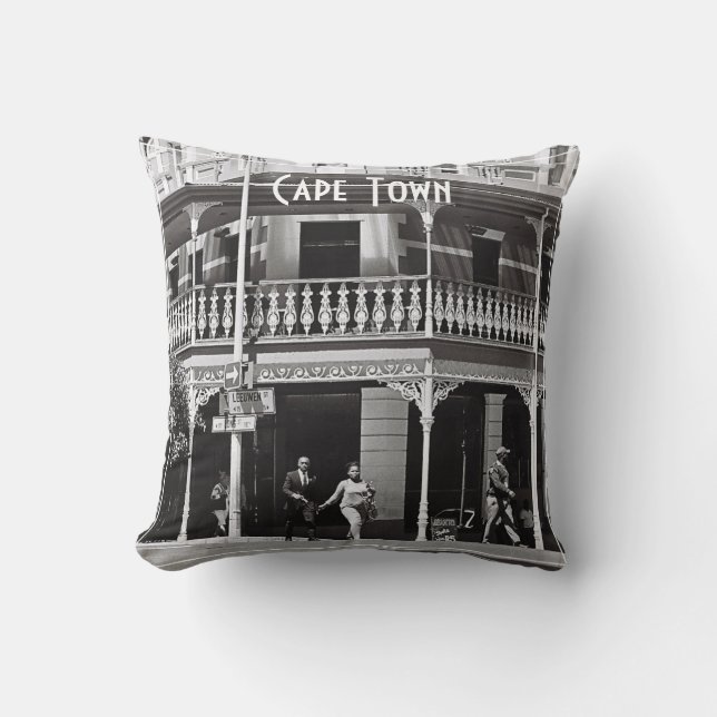 Coussin Le Cap ZA Afrique du Sud Long Street (Recto)